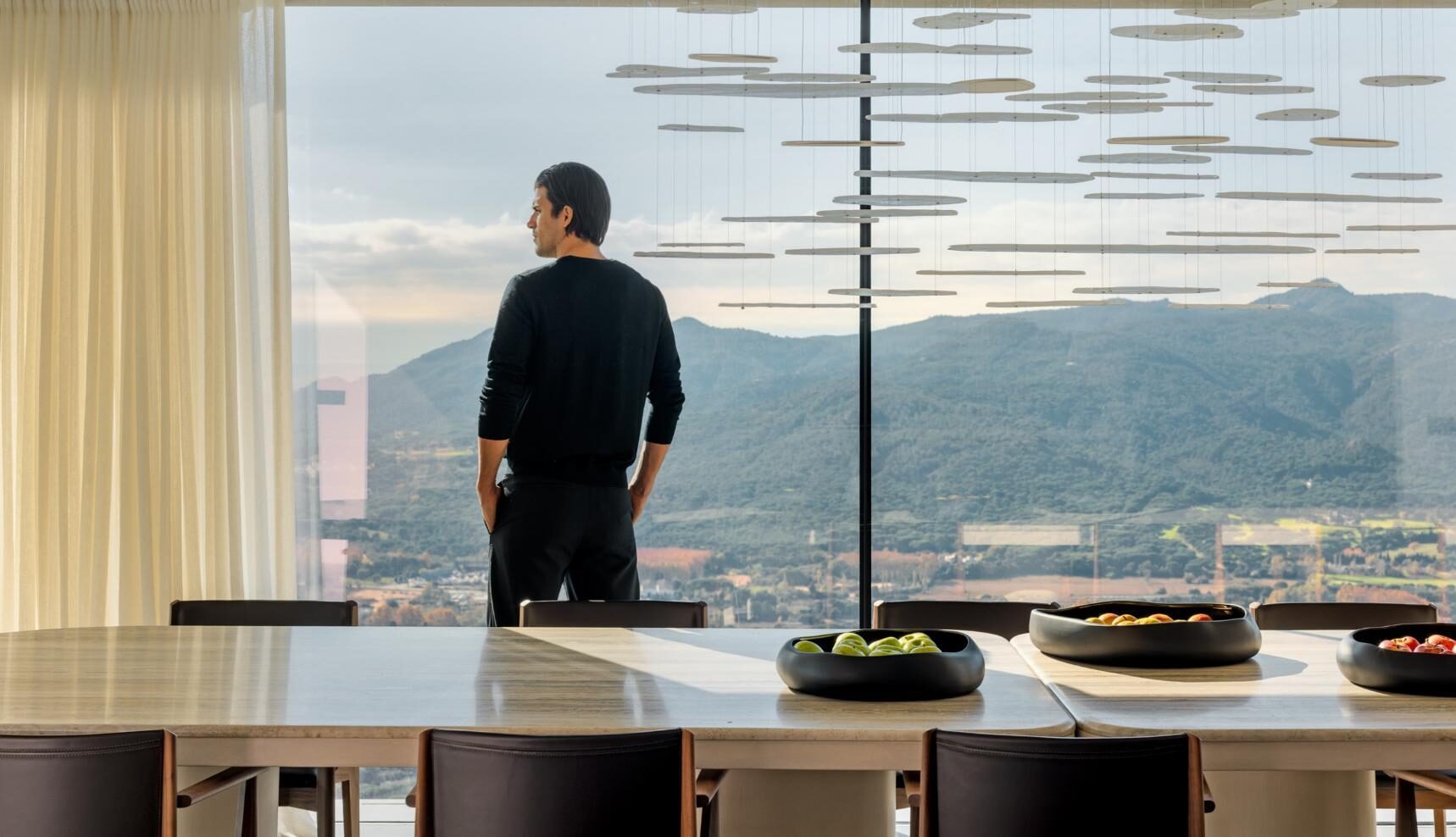 Mesa comedor en Travertino Silver